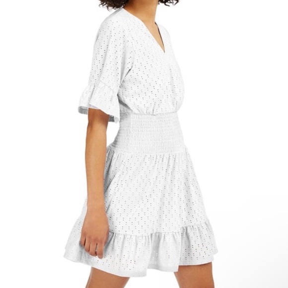 Michael Kors white eyelet smocked dress - Picture 8 of 8